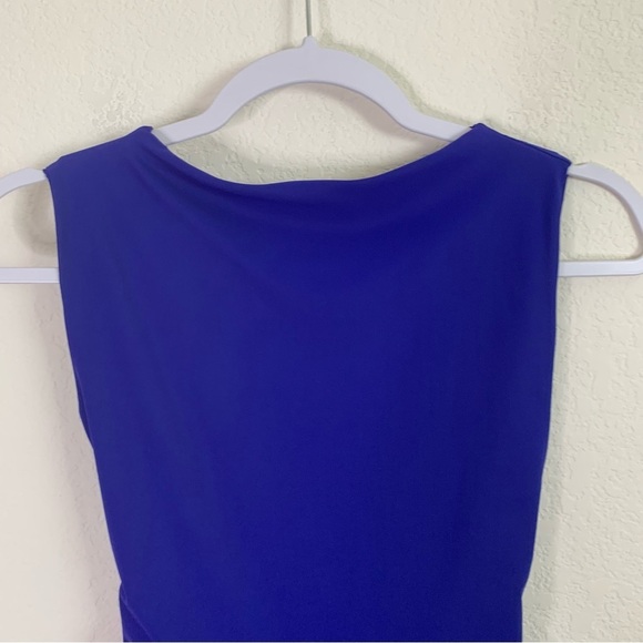 Chiara Boni womens blue purple twist front one piece swimsuit 42 - Picture 7 of 9